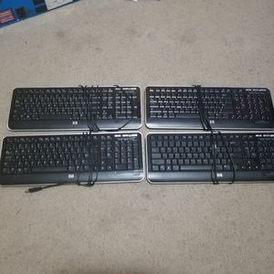 4 HP Computer Keyboards